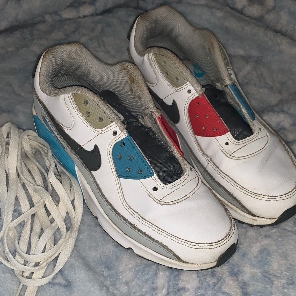 Nike Air Max- Kids Sneakers White Red Blue